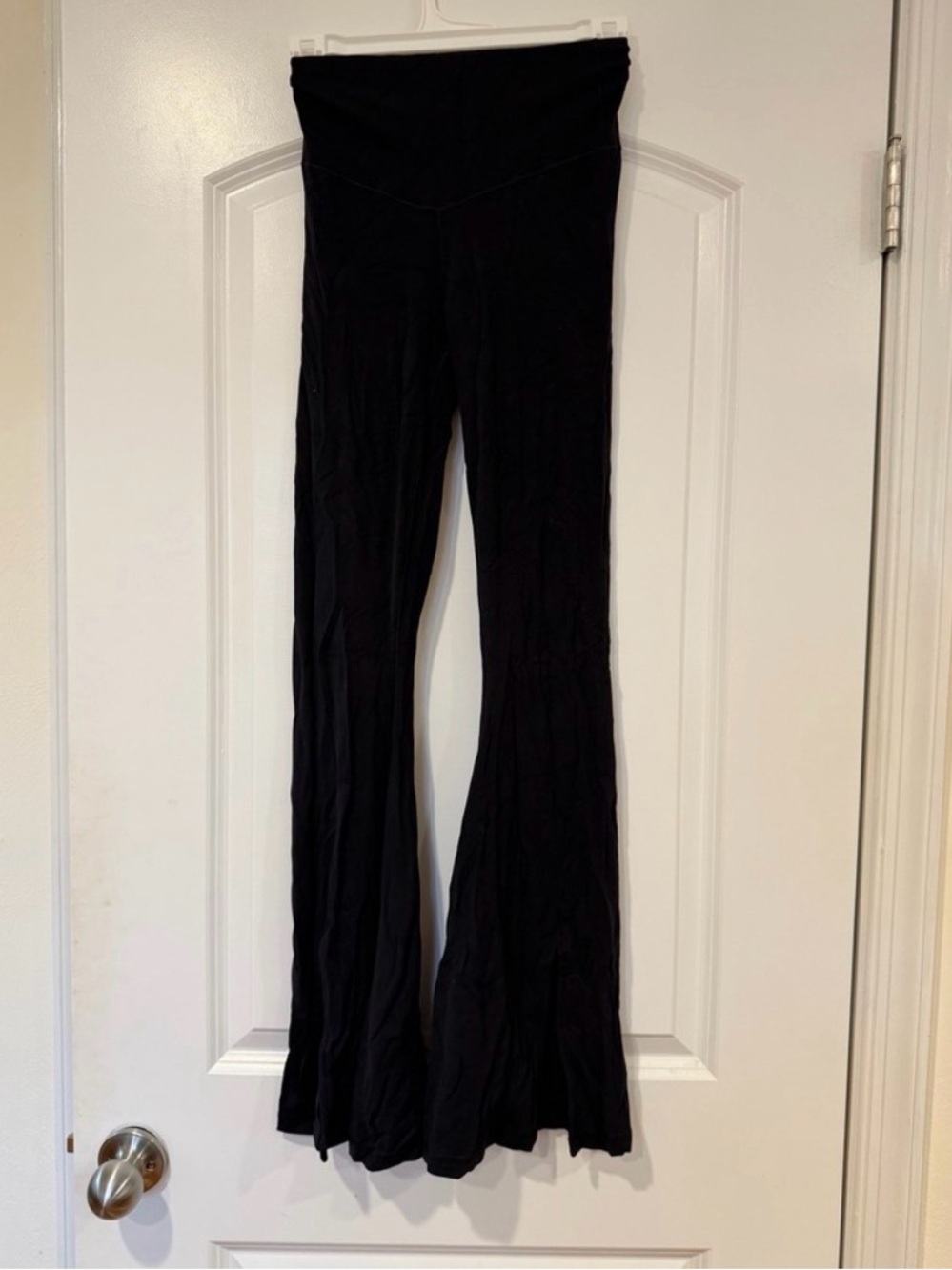aerie Black Flared High-Waist Leggings